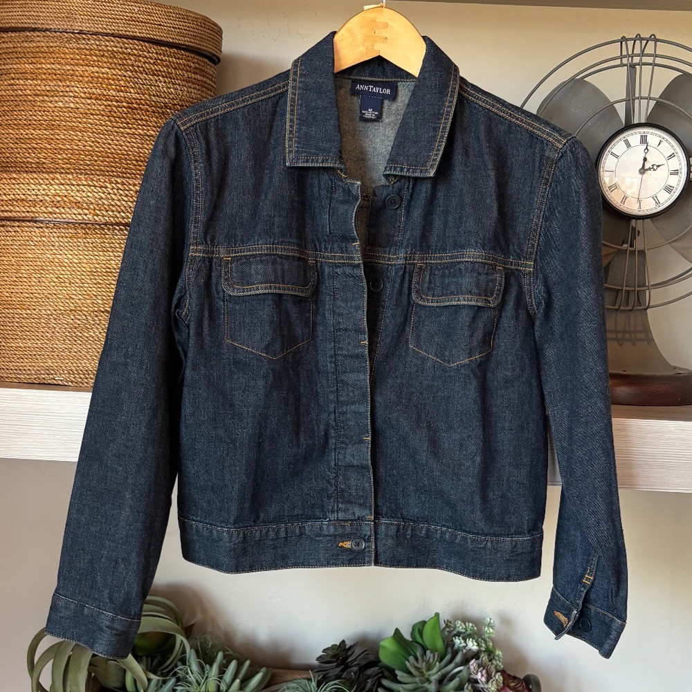 Ann Taylor Jeans Jacket  100% Cotton Medium